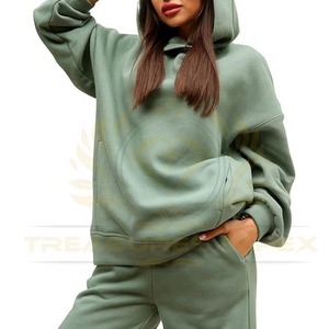 Chándales para correr, ropa deportiva personalizada unisex, chándales informales para mujer, chándal de lana sin forro de talla grande con logotipo personalizado para invierno - Product Image 4