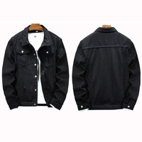 Veste d'hiver déchirée en jean vintage décontractée pour homme, coupe classique, avec fermeture éclair, imperméable, respirante et écologique