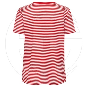 Camiseta sencilla informal de algodón para mujer, con cuello redondo Camiseta cómoda, Top corto de algodón para mujer, camiseta rosa - Product Image 2