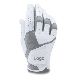 Guantes de golf de microfibra personalizados de calidad superior para hombres Transpirable Antideslizante Partícula Palma Material de cuero popular para golfistas - Product Image 2