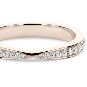 Anillo DE BODA étnico de plata 925 de media eternidad Moissanite Original corte redondo diamante Vermeil promesa fina anillo de boda - Product Image 4