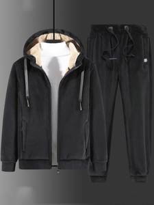 Vente flash - Survêtements unisexes personnalisés respirants et légers en molleton avec capuche - Ensemble de vêtements de sport pour homme pour l'hiver - Product Image 5