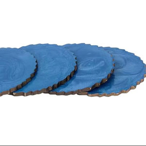 Posavasos de Resina Transparente de Alta Calidad, Estilo Bohemio, Hecho a Mano, Superficie Lisa, Personalizable, Ecológico, para Uso Diario en la Mesa - Product Image 1