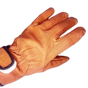Gants de travail en cuir Grain de peau de vache à fermeture à tirer Spot Clean durable gant de travail en cuir - Product Image 5