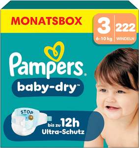 Pañales Pampers Baby-Dry Talla 3, 222 Unidades, 6 kg - 10 kg, Hasta 100% de Protección Contra Fugas y Comodidad Durante Toda la Noche - Product Image 2