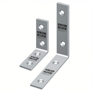 HOHAGE Équerre étroite pour modélisme en acier chromé bleu, lot de 50 - 40 mm de longueur, 10 mm de largeur, 1,8 mm d'épaisseur - Product Image 3