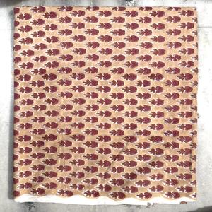 Tela de Algodón Estampada en Bloque de Primera Calidad, Ecológica y Ligera para Confección de Vestidos, Hecha a Mano en India con Diseño Floral - Product Image 5