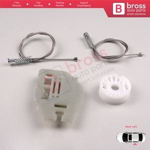 BWR505 Kit de reparación de regulador de ventana puerta trasera izquierda para 3 Series E46 1998-05 4/5 Door 51358212099 Bross Auto Parts Made in Turkey - Product Image 5