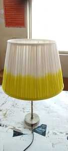 Pantalla de Lámpara Moderna de Tela Ikat de Lino y Seda con Base E27, Marco Metálico, Diseño Ligero para Cubiertas de Lámparas, Gran Venta - Product Image 2