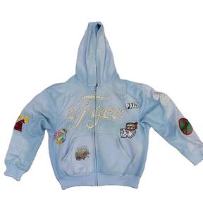 เสื้อฮู้ดดี้ผู้ชายแบบสั้น คุณภาพสูง 100% ผลิตตามแบบ OEM ปรับแต่งได้ น้ำหนักผ้า 280-300 กรัม (ผ้าผสมฝ้าย-โพลีเอสเตอร์) ลายพิมพ์ดิจิทัล - Product Image 6