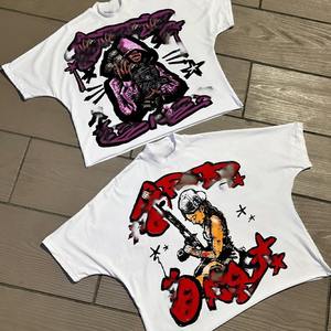 เสื้อยืดสตรีทแวร์แบบกำหนดเอง เสื้อยืดผ้าคอตตอนหนานุ่มพิมพ์ลายกราฟิกซิลิโคนตามสั่ง ไซส์ใหญ่พิเศษ สำหรับผู้ชาย - Product Image 3