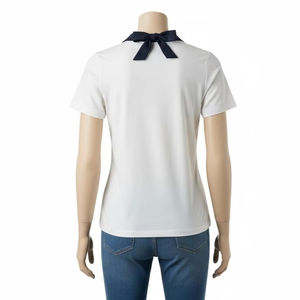 เสื้อยืดคอโบว์ผ้าวอร์สต์แห้งเร็วสำหรับผู้หญิง เนื้อผ้านุ่ม ระบายอากาศได้ดี ยืดหยุ่น สวมใส่สบาย แฟชั่นลำลอง - Product Image 2