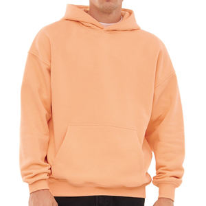 Sweats à capuche pour hommes 100% coton, impression sérigraphique personnalisée, sweats à capuche surdimensionnés à épaules tombantes, sweats en molleton lourd pour hommes - Product Image 5