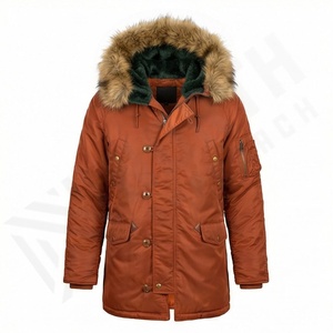 Nouvelle veste parka classique à capuche pour homme confortable 2025, parka personnalisable de qualité supérieure - Product Image 1