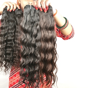 Cabello Humano Virgen Indio Crudo con Cutícula Alineada, Producto de Alta Calidad a Precio de Mayoreo, Extensiones de Cabello Humano Indio Crudo Sin Procesar para Exportación - Product Image 4