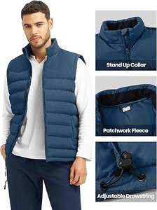 Venta Directa de Fábrica, Chaleco Acolchado con Cierre y Cuello en V, Personalizable, Transpirable, de Alta Calidad, para Hombre, Invierno, Casual - Product Image 6
