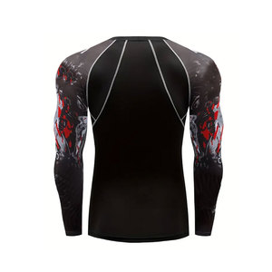 Haute qualité personnalisé Compression Performance Rash Guard pour hommes à manches courtes à manches longues Rush Guards - Product Image 3