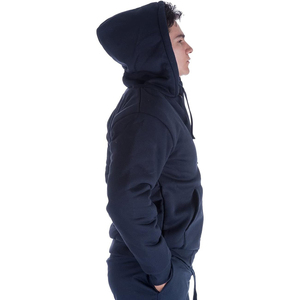 Sweat à capuche zippé à imprimé bouffant OEM Sweat à capuche à manches longues en coton éponge français pour hommes - Product Image 6