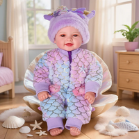 Poupée sirène Babeside Mia 17 pouces, poupée bébé sirène réaliste, commande en gros, support OEM ODM, ensemble cadeau complet