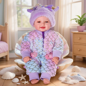 Poupée <span class=keywords><strong>sirène</strong></span> Babeside Mia 17 pouces, poupée bébé <span class=keywords><strong>sirène</strong></span> réaliste, commande en gros, support OEM ODM, ensemble cadeau complet - Product Image 3