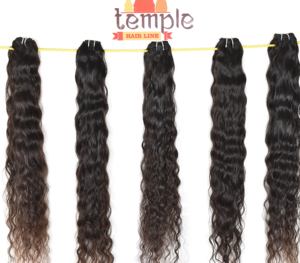 Máquina India al por mayor, doble trama, cutícula alineada, paquetes de ondas naturales sin procesar, cabello humano sedoso barato - Product Image 5