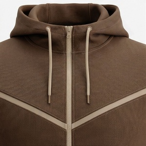 Survêtements en molleton pour hommes très vendus, vêtements de sport athlétiques, sweat à capuche zippé, pantalon de jogging, surdimensionné, deux pièces, vêtements de sport - Product Image 4