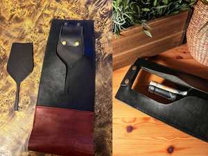 Portador de vino de cuero portátil elegante con asa funda protectora duradera impermeable a prueba de polvo para regalo de vino de fiesta - Product Image 3