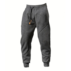 Pantalon de survêtement personnalisé en molleton épais pour hommes, jogging athlétique d'hiver décontracté, pantalon taille haute respirant à cordon de serrage, grande taille - Product Image 5