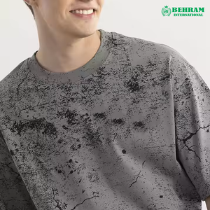 T-shirt pour homme de haute qualité, 100% coton, écologique, respirant, à manches courtes, col rond, coupe classique, décontracté, best-seller, couleur unie - Product Image 2