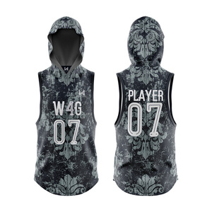 Maillots de football américain sans manches personnalisés pour hommes 7v7, grande taille, évacuation de l'humidité, impression par transfert thermique, 100% polyester, maillots 7on7 - Product Image 1