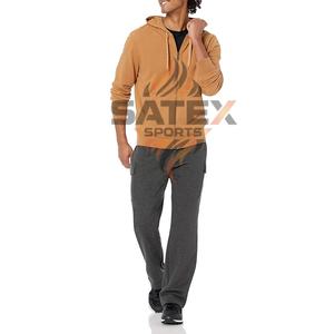 Sweat à capuche zippé pour homme, 600 GSM, 100% coton molletonné, respirant, brodé, uni, entièrement personnalisable, saison hivernale, OEM, pas cher - Product Image 3