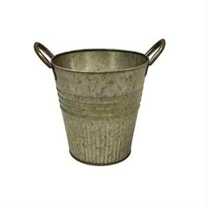 Jardinières galvanisées pour décoration de jardin Lot de 3 pots d'herbes de forme et de taille personnalisées pour plantes à prix raisonnable - Product Image 6