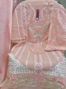 ชุดผ้าฝ้ายหนาหรูหราพร้อมแขนยาวประดับเพชรชุดกึ่งสนามหญ้าผ้าฝ้ายพิมพ์ลายพลอยเทียม - Product Image 3