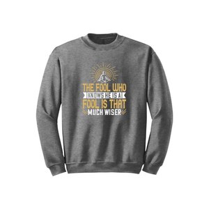 Sweat-shirt en mélange de coton avec des thèmes de bouddha imprimés Style décontracté 12 options de couleur 260-280 Placement de conception personnalisable GSM lourd - Product Image 5