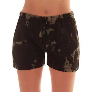 Shorts en coton décontractés pour femmes de qualité supérieure fermeture à la taille élastique taille confortable tissu polyester français solide personnalisable - Product Image 2