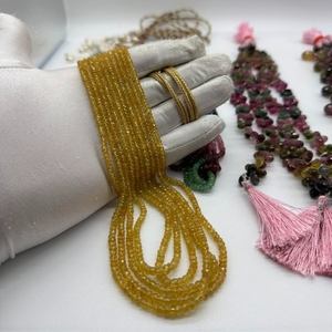 Janvier pierre de naissance grenat naturel pierres précieuses pierres rouges en vrac pour bijoux perles jaunes couleur - Product Image 1