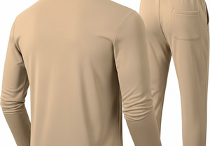 Ensemble de vêtements de sport à capuche en tissu épais |   Broderie personnalisée |   Tenue d'hiver respirante et antibactérienne 100% coton - Product Image 6