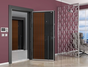 Porte en acier contemporaine ABSDOOR SERA, entrée intérieure, villa, hôtel, appartement, isolation thermique, sécurité renforcée, manuelle, fabrication - Product Image 2