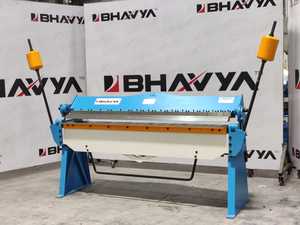 เครื่องพับแผ่นโลหะแบบมือหมุน PBB 2020 1.2 Bhavya Machine Tools ความยาวใช้งาน 2020 มม. ความหนาแผ่น 1.2 มม. สำหรับทองเหลือง/ทองแดง - Product Image 3