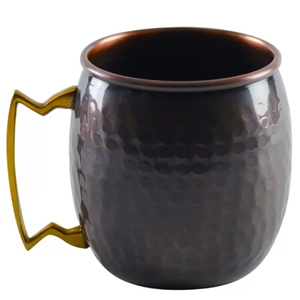 Taza Moscow Mule de Cobre Pulido con Asa de Cuero, Impresión de Logotipo Personalizado, Taza de Cerveza de Jengibre de Lujo y Jarra, Soporte OEM - Product Image 3