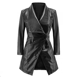 Manteau en cuir pour homme de haute qualité, personnalisable, pour le printemps et l'automne, fabriqué en usine - Product Image 3