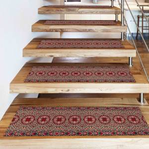 Geometric Pattern Printed Rug, Modern Kilim Design Stair Decor, Ethnic Printed Rug,Goblen - Product Image 5