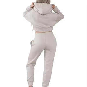 Blubelle nouveau pull à col roulé côtelé pour femmes pantalon à jambes larges 2 pièces ensemble tissu doux ample automne hiver pull décontracté solide - Product Image 4