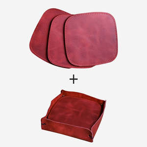 Kurtuba- Genuine Leather Luxury Coasters - Product Image 2