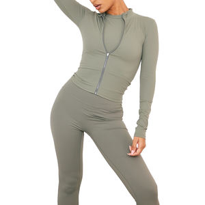 Sports <b>Jacket</b> Women <b>Workout</b> Zip Fitness <b>Jackets</b> For Hot Sale Gym Fitness Zipper Running Yoga Long Sleeve <b>Jackets</b> - Product Image 1