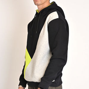 Sweat à capuche 100% coton de haute qualité pour hommes, logo personnalisé, multicolore, respirant, vêtements d'hiver, col à capuche, motif solide, service OEM - Product Image 2