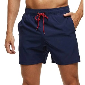Pantalones cortos de playa de tres cuartos de moda de verano para hombre, pantalones cortos deportivos multicolores de secado rápido, nuevos estilos de poliéster sólidos ecológicos - Product Image 1