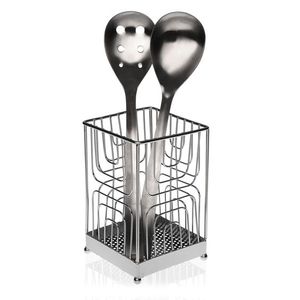 Étagère de rangement pour couverts design moderne porte-ustensiles porte-couverts en métal poli or de haute qualité pour accessoires de cuisine - Product Image 2