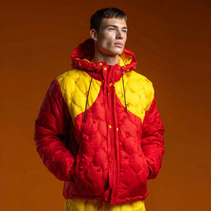 Chaqueta de Plumón Sublimada de Moda para Hombre, Chaqueta de Invierno Cálida con Estampado, Chaqueta de Burbuja con Capucha para Hombre, Abrigo Sublimado - Product Image 4