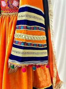 Robe afghane Kuchi faite à la main, ethnique, tribale, traditionnelle, brodée, pour femmes, robe afghane longue, taille unique, multicolores, service OEM - Product Image 3